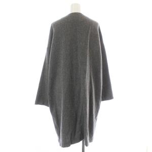 23区 Vingt-trois arrondissements ノーカラーコート ロング 38 グレー