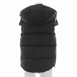 STAMMBAUM ダウンベスト フード付き ジップアップ 34 S 黒 ブラック