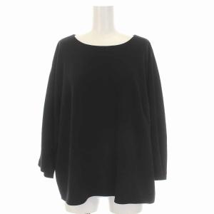 ネミカ NEMIKA 近年モデル プルオーバー ブラウス カットソー 七分袖 大きいサイズ 13+ L 黒 ブラック