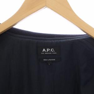 A.P.C. MA-1 ブルゾン ミリタリージャケット 中綿 ジップアップ L ネイビー