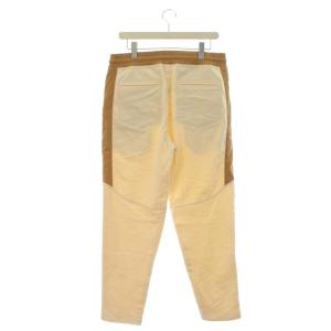 BRUNELLO CUCINELLI イージーパンツ テーパード スウェット ナイロン ウエスト切替 ネップ M ベージュ