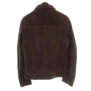 D&G ライダースジャケット 羊革 48 茶