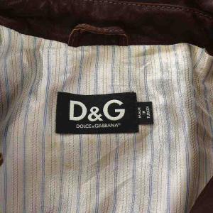D&G ライダースジャケット 羊革 48 茶