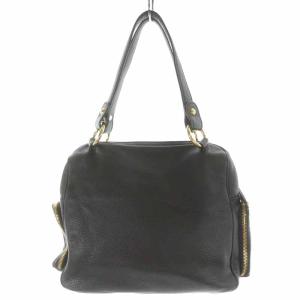 TOD'S ハンドバッグ レザー マルチポケット ブラウン