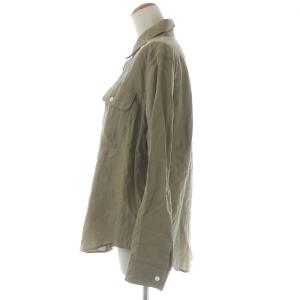 MADISONBLUE 20SS HAMPTON SHIRT ハンプトンシャツ ワーク ブラウス 長袖 ラミー 00 XS カーキ MB201-5031