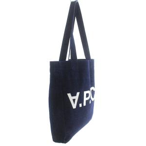 A.P.C. HIVER87 トートバッグ ハンドバッグ キャンバス デニム ロゴ インディゴ