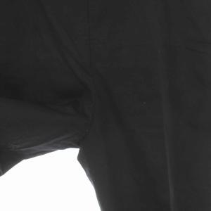 MARGARET HOWELL 18AW ワイド パンツ コットン リネン混 3 L 黒 ブラック