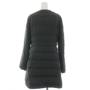 Paul Stuart SPORT ダウンコート ノーカラー ウール混 L ブラック