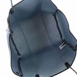 STATE OF ESCAPE ネオプレン トートバッグ パンチング ポーチ付き ネイビー