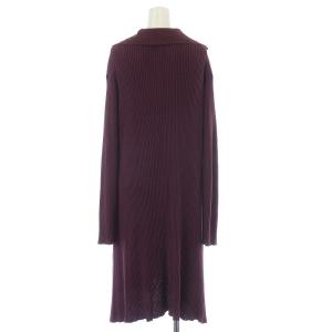 JURGEN LEHL アンサンブルニット ロングカーディガン カットソー 長袖 パープル