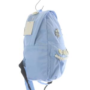 Chesty リュックサック デイパック ビジュー パール フラワーモチーフ ナイロン ライトブルー