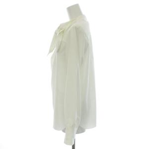 ESTNATION ボリュームリボンブラウス シャツ プルオーバー 長袖 36 S 白 ホワイト 12-109-10-090345