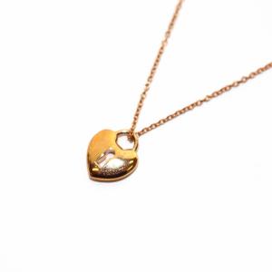 TIFFANY&Co. ハートロック ネックレス ペンダント 750 K18 ピンクゴールド