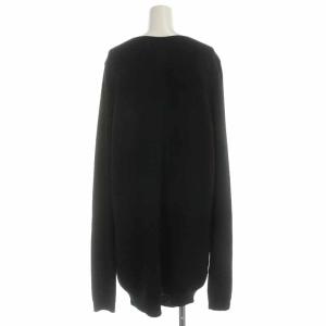 Rick Owens ニットワンピース チュニック Vネック プルオーバー ウール 長袖 ブラック