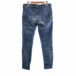 MOTHER THE LOOKER CROP ストレッチスキニークロップドパンツ デニムパンツ ジーンズ USED加工 ジップフライ 27