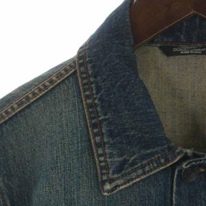 DOLCE&GABBANA ジージャン デニムジャケット ポケット 44 ブルー