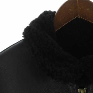 Schott RHC Ron Herman別注 B-6 ムートンジャケット 羊革 XS 黒