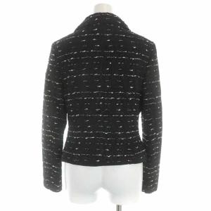 EPOCA 19AW セットアップ テーラードジャケット フレアスカート ひざ丈 ツイード ラメ 40 ブラック