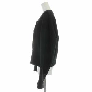 ENFOLD 21SS ダブルクロス ショートジャケット ビッグボタン 38 ブラック