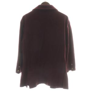 ARMANI JEANS テーラードジャケット ウール 背抜き 46 ボルドー