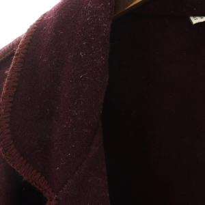 ARMANI JEANS テーラードジャケット ウール 背抜き 46 ボルドー