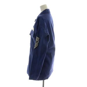 MADISONBLUE 21SS MILITARY JK BS ヴィンテージ加工 ミリタリージャケット コットン XS 青 ブルー