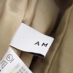 Ameri VINTAGE STUDIOUS 別注 チェックトレンチスカート フレア 柄切替 ベルト F ベージュ ブラック