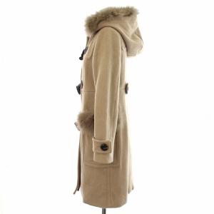 Diagram GRACE CONTINENTAL ダッフルコート フーディ フォックスファー カシミヤ混 36 ベージュ