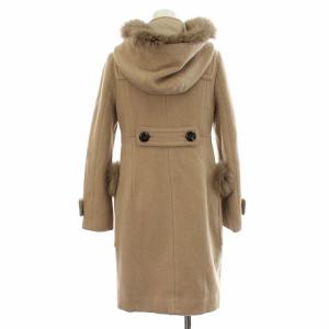 Diagram GRACE CONTINENTAL ダッフルコート フーディ フォックスファー カシミヤ混 36 ベージュ