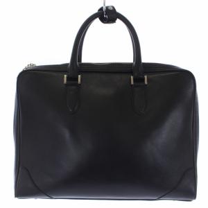 UNITED ARROWS YUKINO for UA SLIM BRF ブリーフケース ビジネスバッグ ダブルジップ レザー 黒 ブラック 1332-699-4828