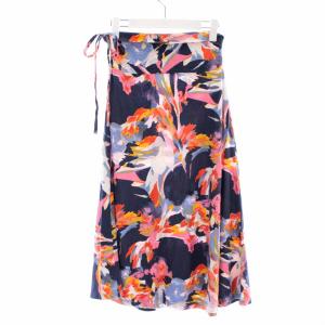 Patagonia フレアスカート ひざ丈 総柄 リボン S マルチカラー