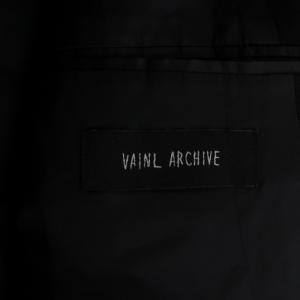 VAINL ARCHIVE PAUL-JKT テーラードジャケット 総裏地 シングル 2B ウール L 黒 ブラック 2219F003