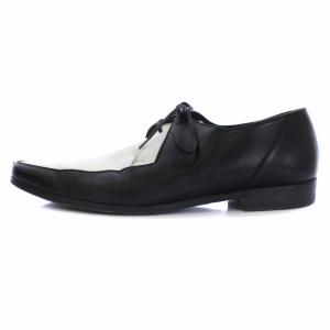 DIOR HOMME ドレスシューズ ビジネスシューズ バイカラー レザー 41.5 26.5cm 白 ホワイト 黒 ブラック