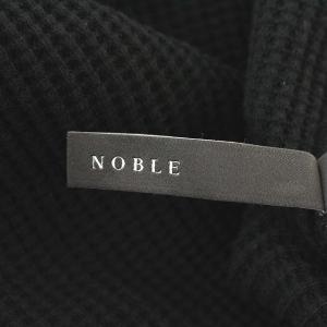 Noble 22SS サーマル ワンピース ロング ワッフルミリタリースリーブレス ノースリーブ F 黒 ブラック