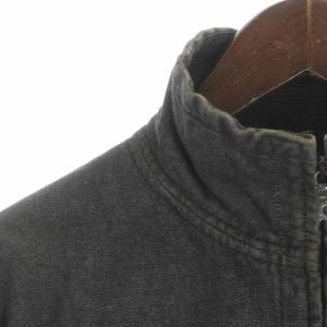 HUNTING WORLD デニムジャケット ハイネック スタンドカラー ジップアップ ポケット 42 L 紺 ネイビー