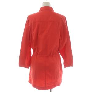 yoshie inaba ジャケット ミドル ダブルボタン ドロスト ナイロン 9 M オレンジ 赤 レッド