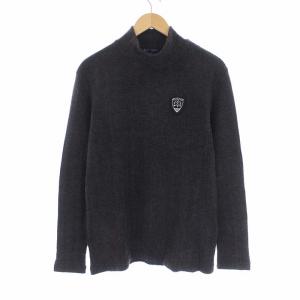 GOLF 21AW グランサーモ変形リブ カットソー ニット 長袖 L グレー KKVTIW0501