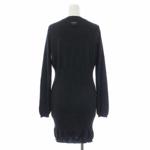 CHANEL 2010年モデル ニットワンピース 長袖 ひざ丈 ココマーク ココボタン 42  グレー 