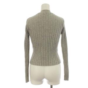 MADISONBLUE カーディガン リブニット Vネック ショート丈 長袖 00 グレー