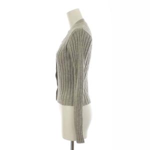 MADISONBLUE カーディガン リブニット Vネック ショート丈 長袖 00 グレー