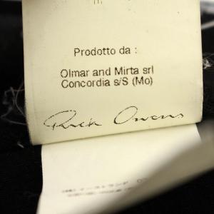 Rick Owens パンツ カットオフ スラックス RU4352 ウール混 S ブラック