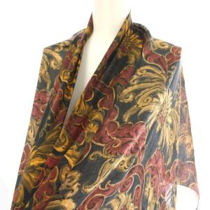 DOLCE&GABBANA ストール スカーフ GQ213E カシミヤ混 総柄 ボルドー