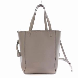 J&M DAVIDSON BELLE S WITH STUDS トートバッグ 2WAY レザー グレー