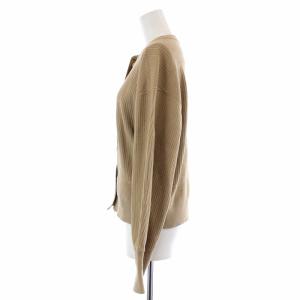 Shinzone ケープリンカーディガン クルーネック リブ 長袖 F ベージュ 19AMSCU20