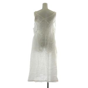 nest Robe 22SS ワンピース ミモレ ロング ノースリーブ リネン 麻 F 白 ホワイト