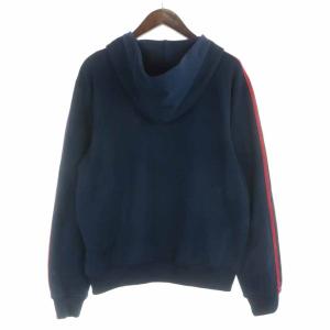 adidas Originals トラックジャケット パーカー ジップアップ ロゴ スリーライン 長袖 M 紺 ネイビー