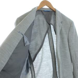 LANVIN en Bleu テーラードジャケット リネン 麻 背抜き 48 M グレー