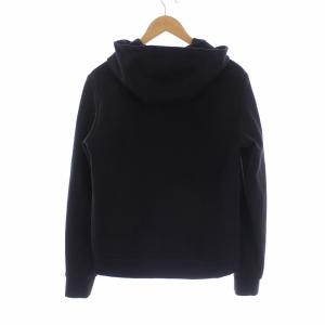 LANVIN en Bleu ダウン切替 パーカー 長袖 ジップアップ 48 ブラック