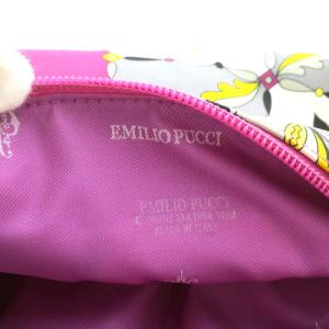 Emilio Pucci ハンドバッグ 花柄 ナイロン マルチカラー