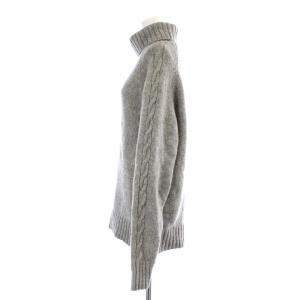 MHL. ケーブルニット セーター タートルネック 長袖 ウール L グレー